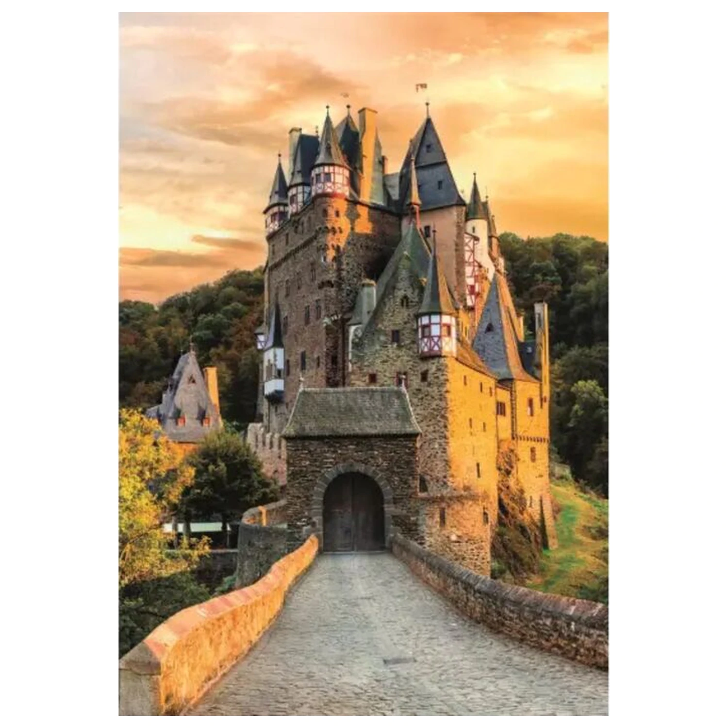 Golden Hour At Eltz Castle puzzle od 1000 komada fotografija proizvoda