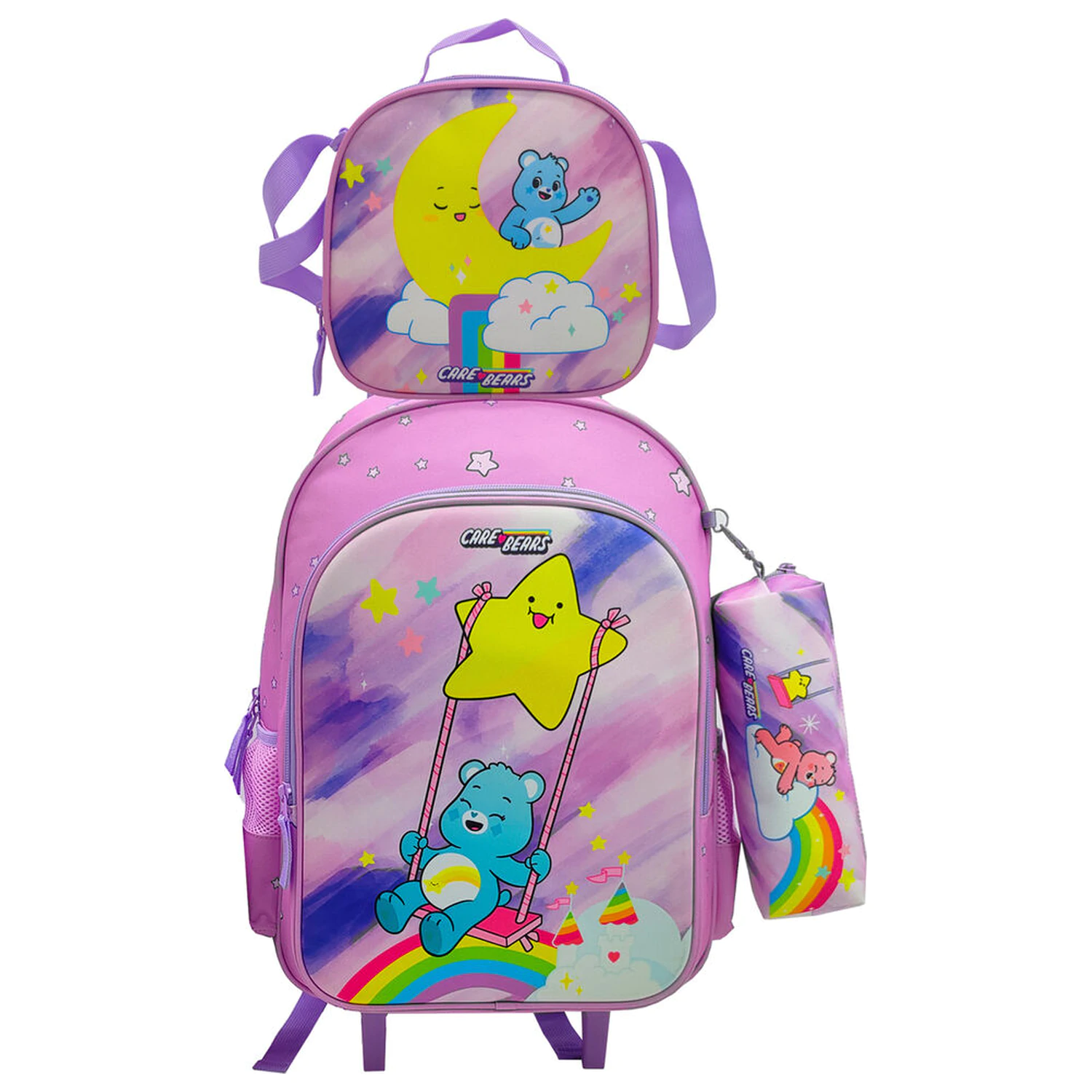 Care Bears Trolley set + pernica + torba za ručak fotografija proizvoda