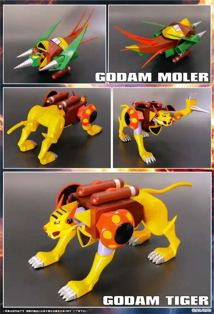 Gowappa 5 Godam Dynamite Action akcijska figura Kai Gordam Full Blast Off set 17 cm fotografija proizvoda