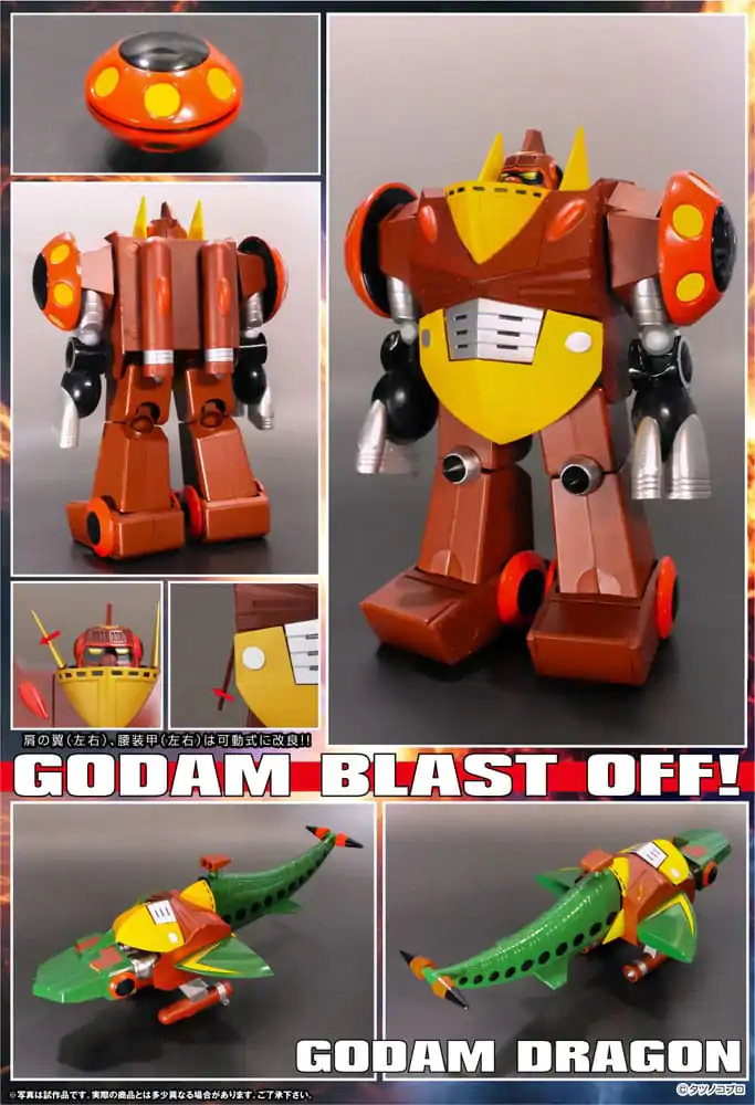 Gowappa 5 Godam Dynamite Action akcijska figura Kai Gordam Full Blast Off set 17 cm fotografija proizvoda