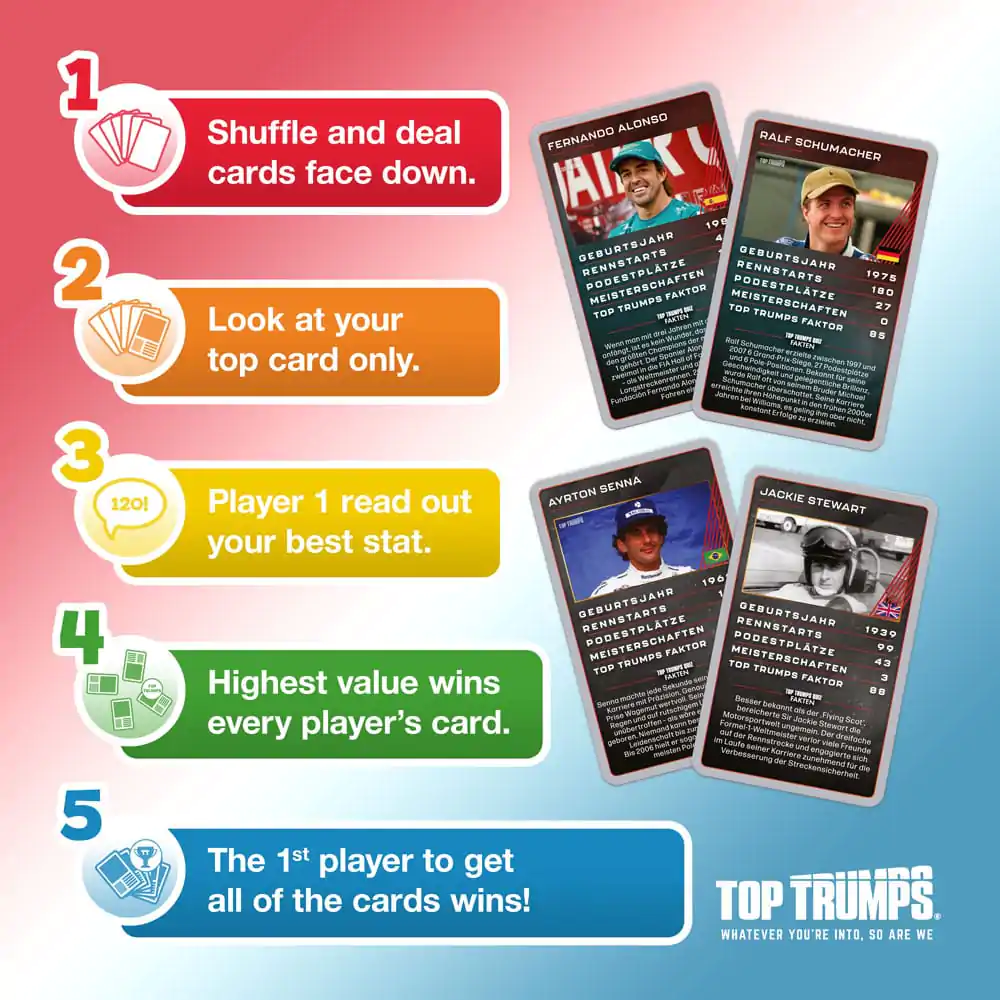 Grand Prix Helden kartaška igra Top Trumps Collectables *njemačka verzija* fotografija proizvoda