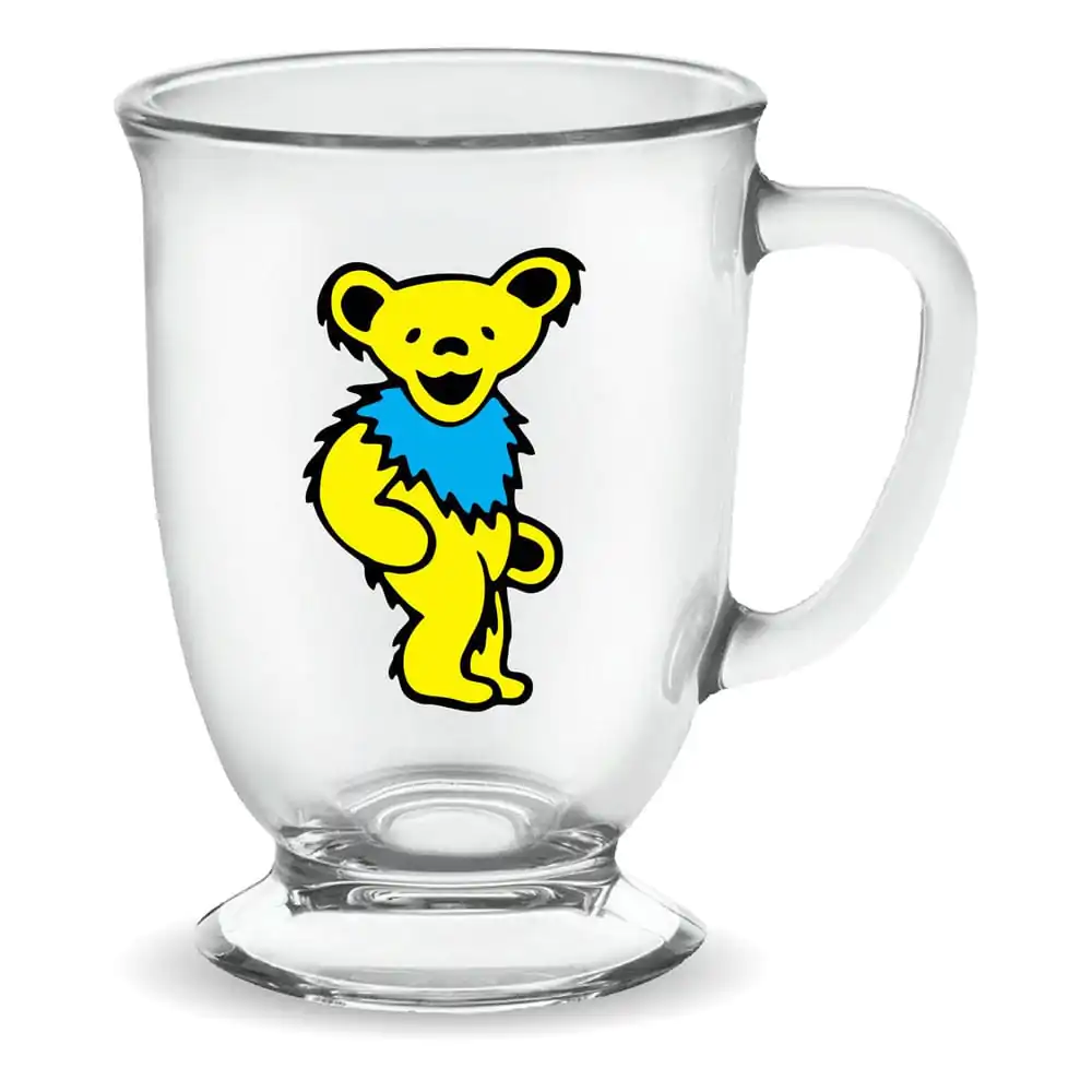 Grateful Dead: Yellow Dancing Bear staklena Cafe šalica 470 ml fotografija proizvoda