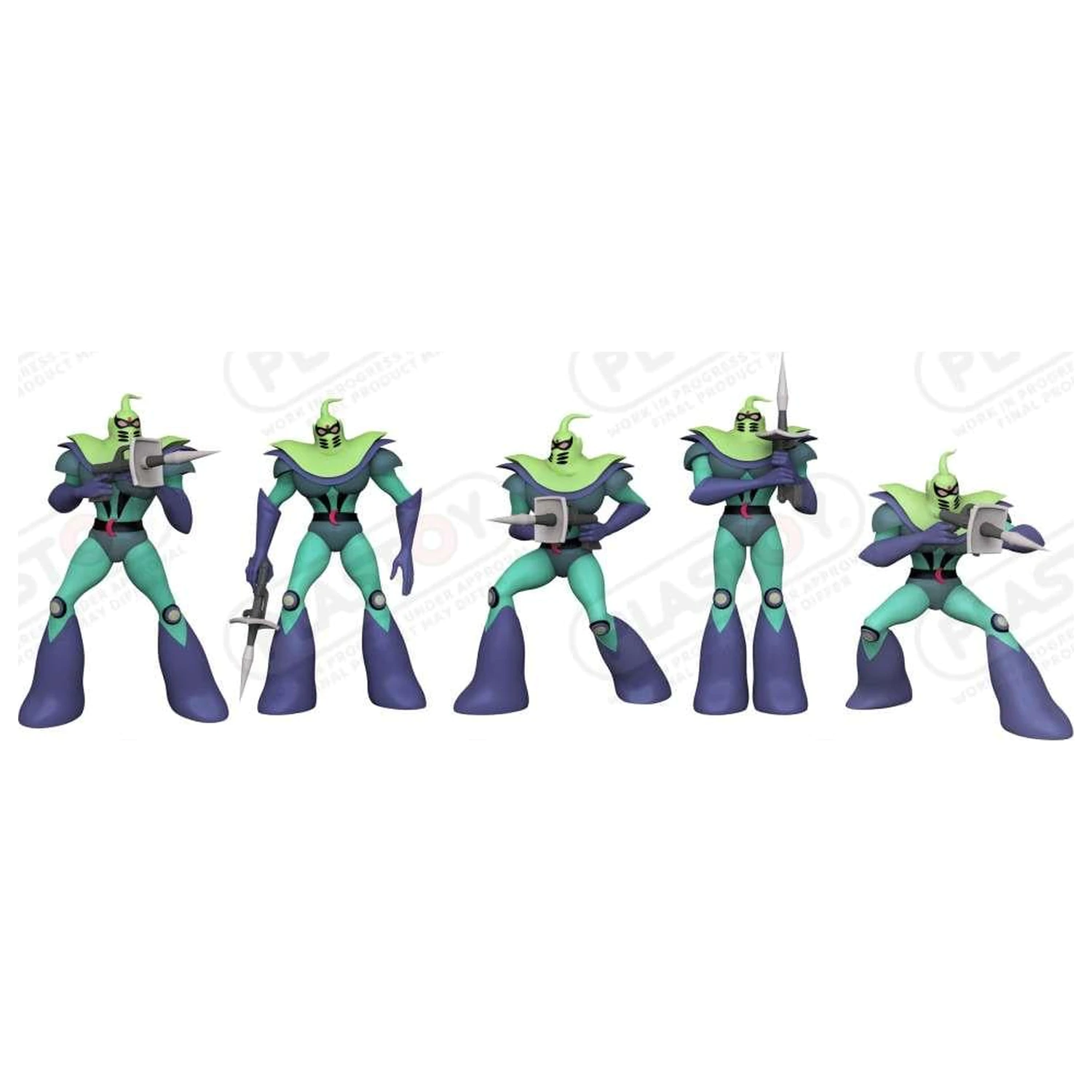 Grendizer Vegan Soldiers set od 5 figura 7 cm fotografija proizvoda