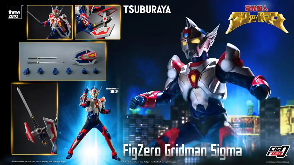 Gridman the Hyper Agent: Revenge of Neo Evil Lord FigZero akcijska figura Gridman Sigma 30 cm fotografija proizvoda