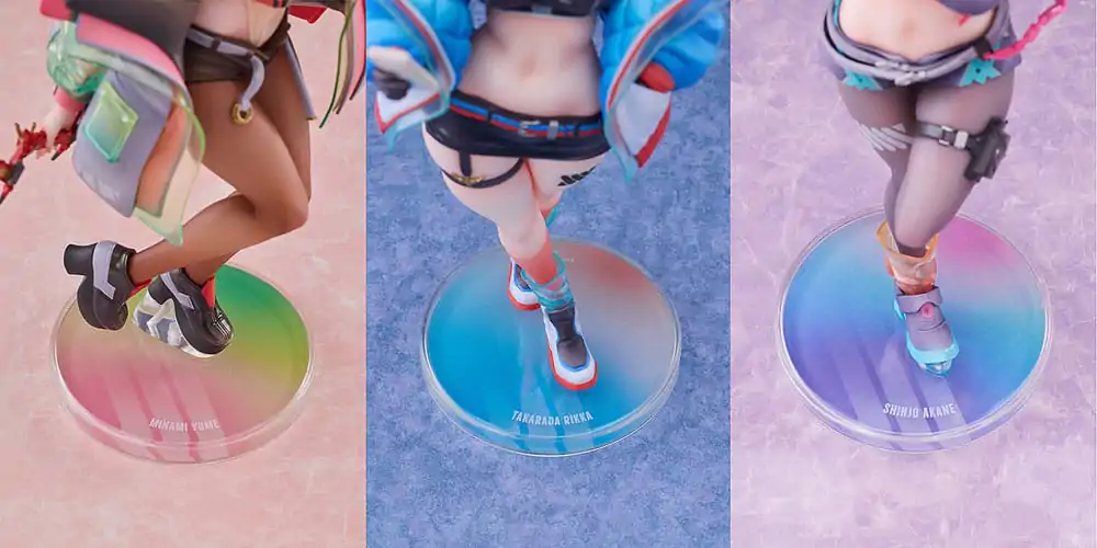 Gridman Universe PVC Statue 3-Pack 1/7 Rikka Takarada, Akane Shinjo, Yume Minami: Dreamy Divas Ver. fotografija proizvoda