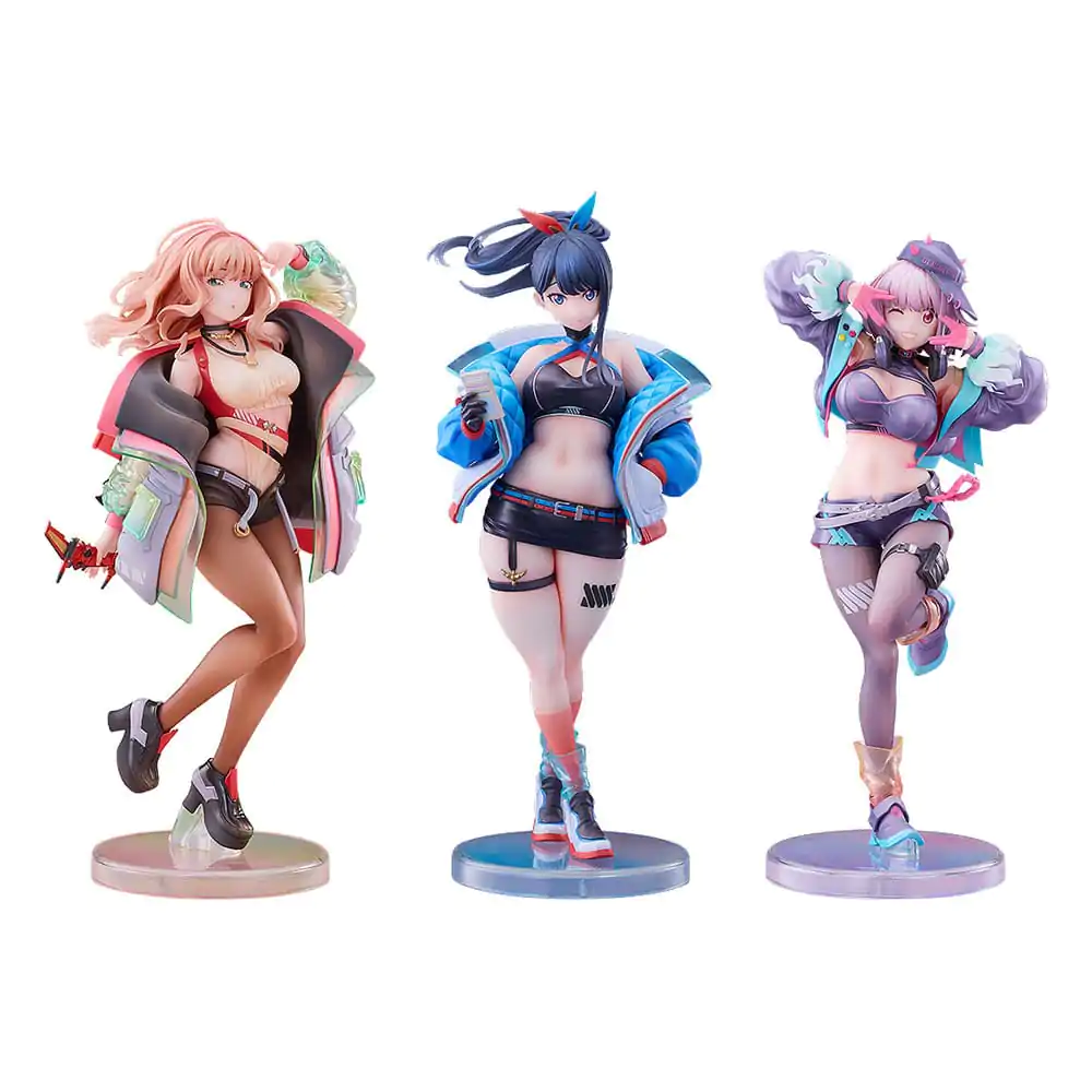 Gridman Universe PVC Statue 3-Pack 1/7 Rikka Takarada, Akane Shinjo, Yume Minami: Dreamy Divas Ver. fotografija proizvoda