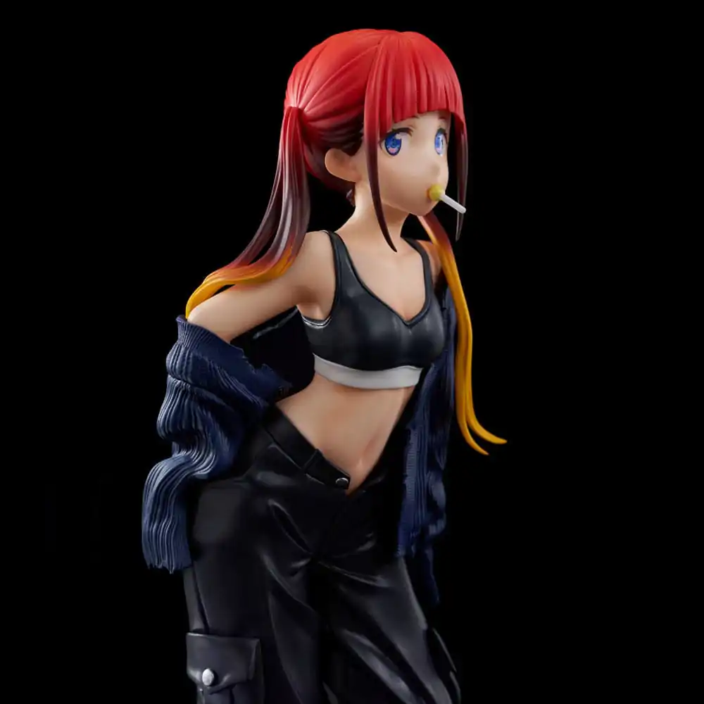 Gridman Universe Zozo Black Collection PVC Kip Chise Asukagawa 21 cm fotografija proizvoda