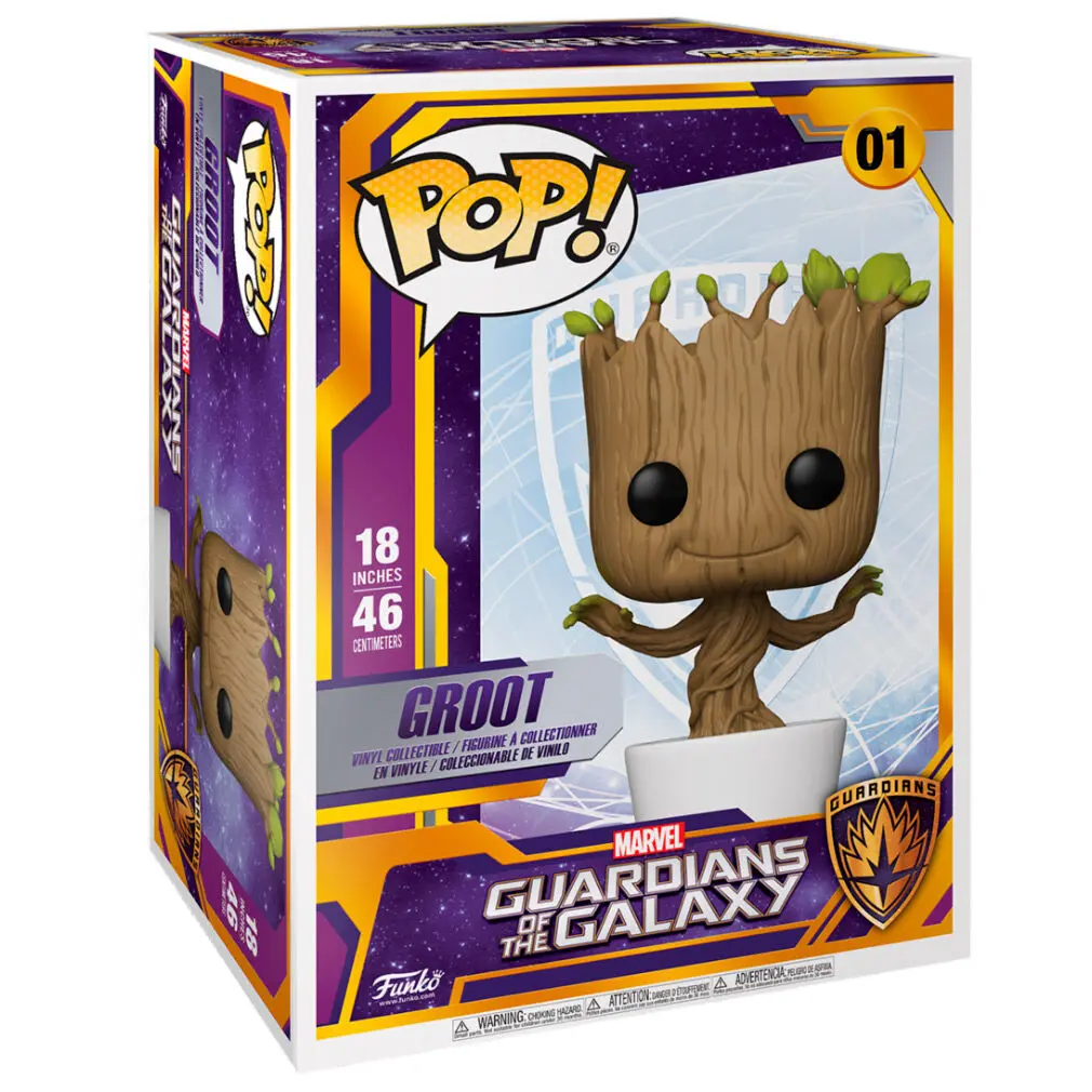 Guardians of the Galaxy Super Sized POP! Marvel Vinyl Figura Plešući Groot 46 cm fotografija proizvoda