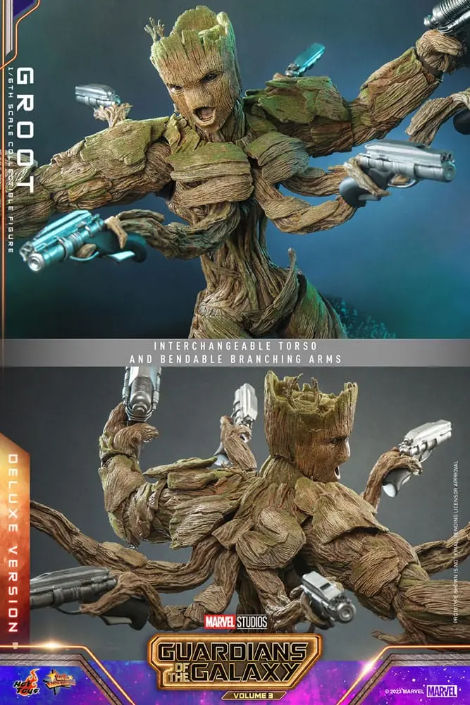 Guardians of the Galaxy Vol. 3 Movie Masterpiece akcijska figura 1/6 Groot (Deluxe verzija) 32 cm fotografija proizvoda