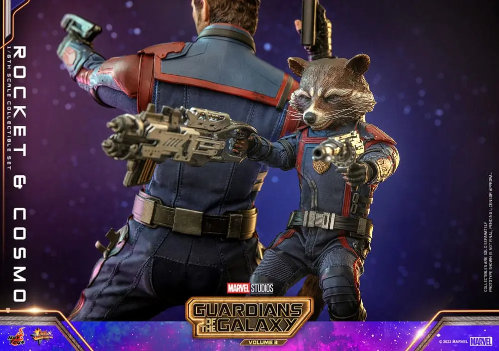 Guardians of the Galaxy Vol. 3 Movie Masterpiece akcijske figure 1/6 Rocket & Cosmo 16 cm fotografija proizvoda