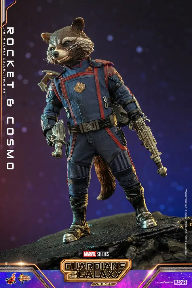 Guardians of the Galaxy Vol. 3 Movie Masterpiece akcijske figure 1/6 Rocket & Cosmo 16 cm fotografija proizvoda