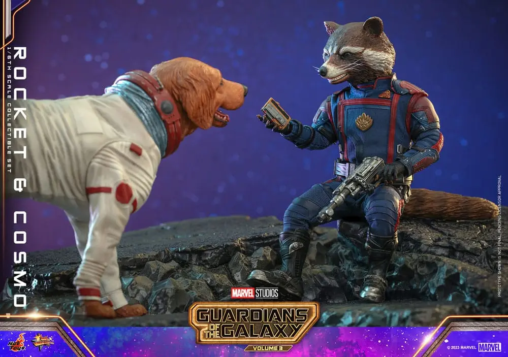 Guardians of the Galaxy Vol. 3 Movie Masterpiece akcijske figure 1/6 Rocket & Cosmo 16 cm fotografija proizvoda