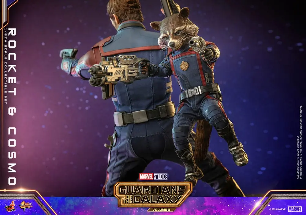 Guardians of the Galaxy Vol. 3 Movie Masterpiece akcijske figure 1/6 Rocket & Cosmo 16 cm fotografija proizvoda