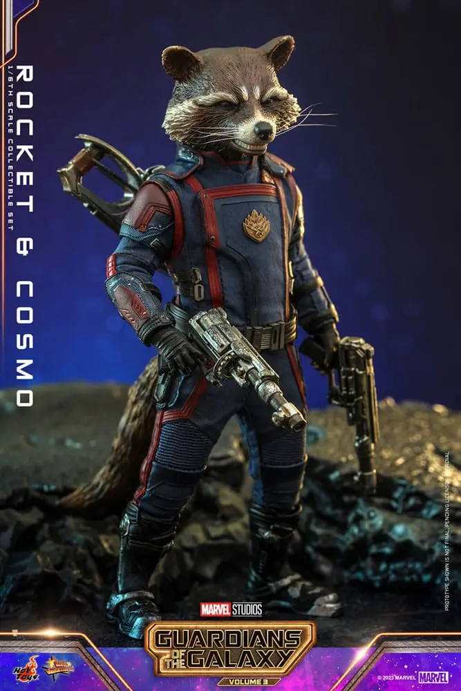 Guardians of the Galaxy Vol. 3 Movie Masterpiece akcijske figure 1/6 Rocket & Cosmo 16 cm fotografija proizvoda