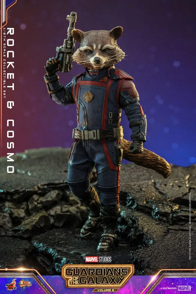 Guardians of the Galaxy Vol. 3 Movie Masterpiece akcijske figure 1/6 Rocket & Cosmo 16 cm fotografija proizvoda