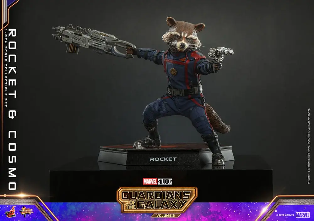 Guardians of the Galaxy Vol. 3 Movie Masterpiece akcijske figure 1/6 Rocket & Cosmo 16 cm fotografija proizvoda