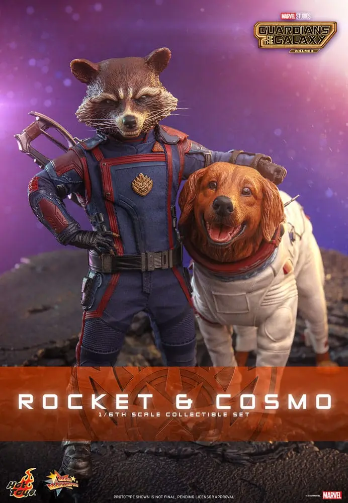 Guardians of the Galaxy Vol. 3 Movie Masterpiece akcijske figure 1/6 Rocket & Cosmo 16 cm fotografija proizvoda