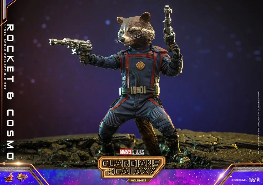 Guardians of the Galaxy Vol. 3 Movie Masterpiece akcijske figure 1/6 Rocket & Cosmo 16 cm fotografija proizvoda