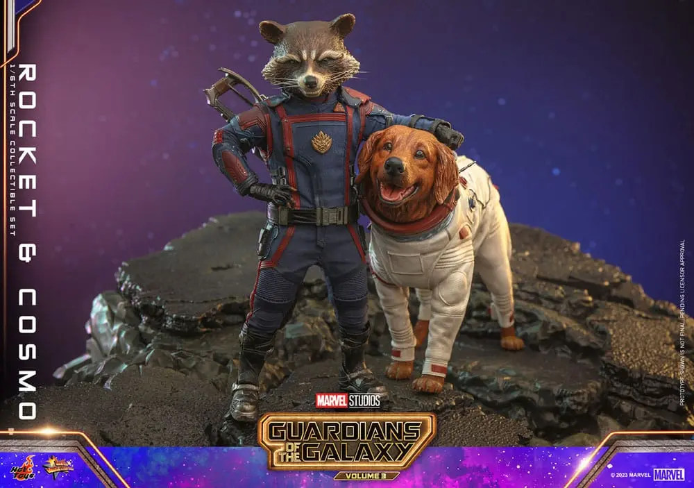 Guardians of the Galaxy Vol. 3 Movie Masterpiece akcijske figure 1/6 Rocket & Cosmo 16 cm fotografija proizvoda