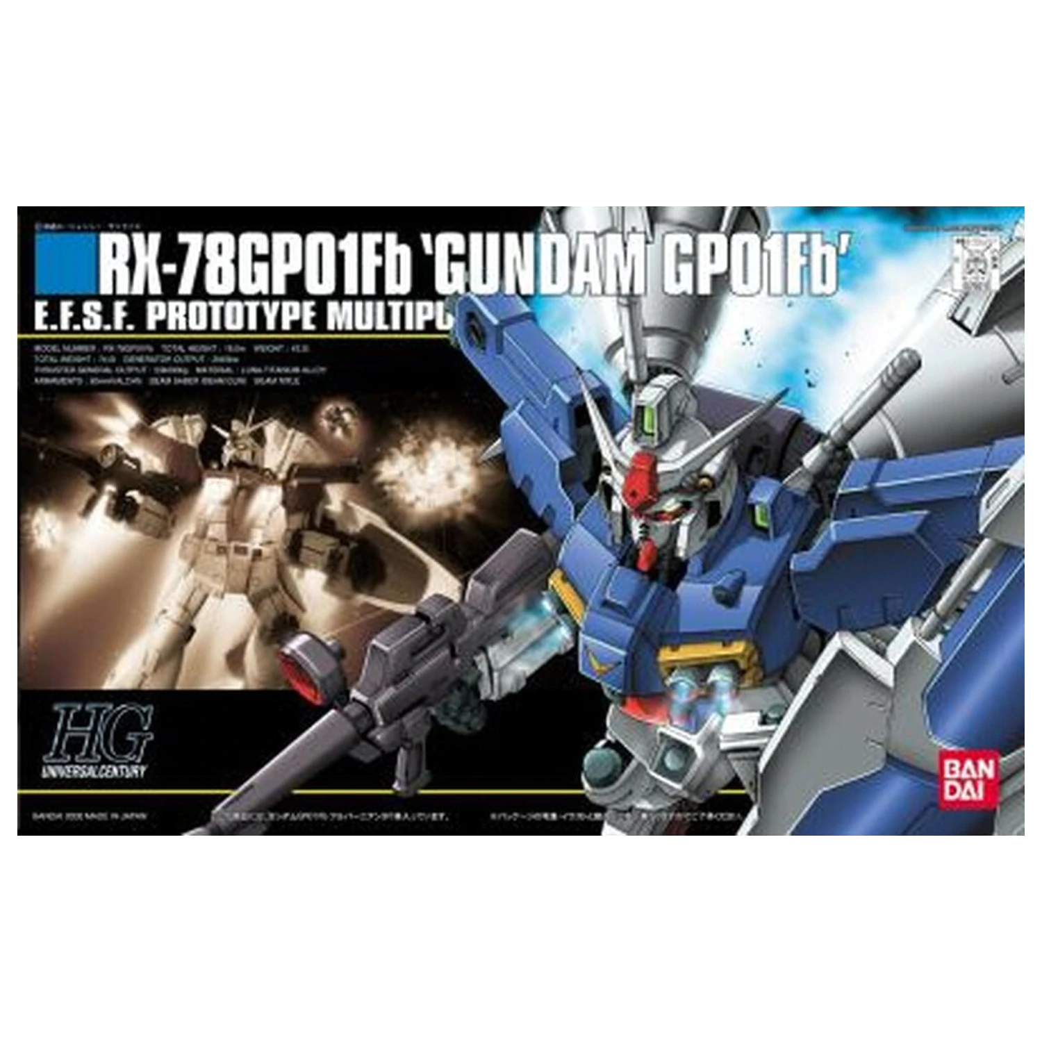 Gundam 0083 Stardust Memory RX-78GP01-Fb Gundam Full Vernian Zephyranthes Mobile Suit Komplet modela HG 1/144 fotografija proizvoda
