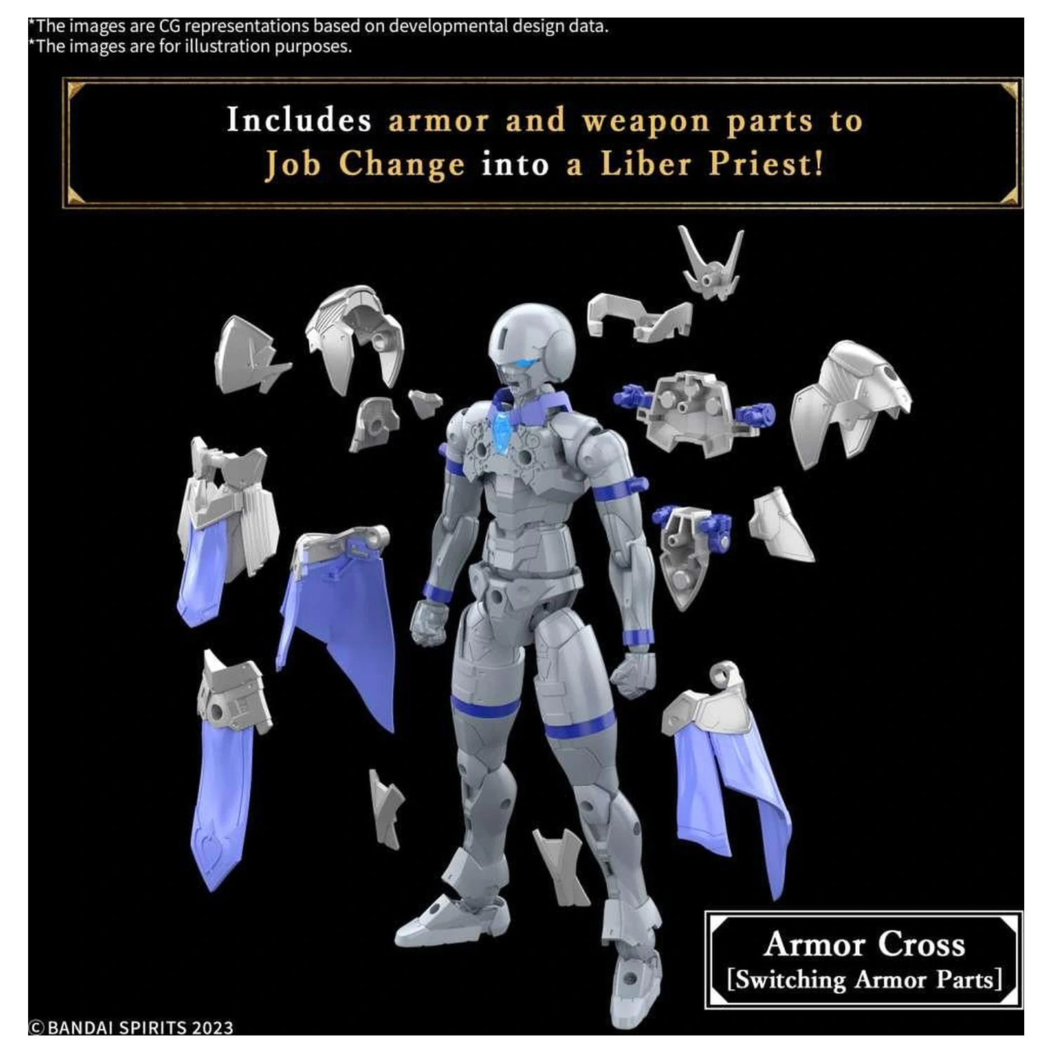 Gundam 30MF Liber Priest Model Kit fotografija proizvoda