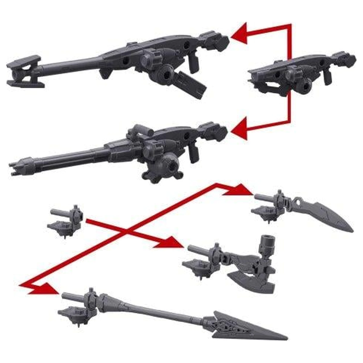 Gundam 30MM opcijsko oružje 1 za Portanova Detail Set komplet modela fotografija proizvoda