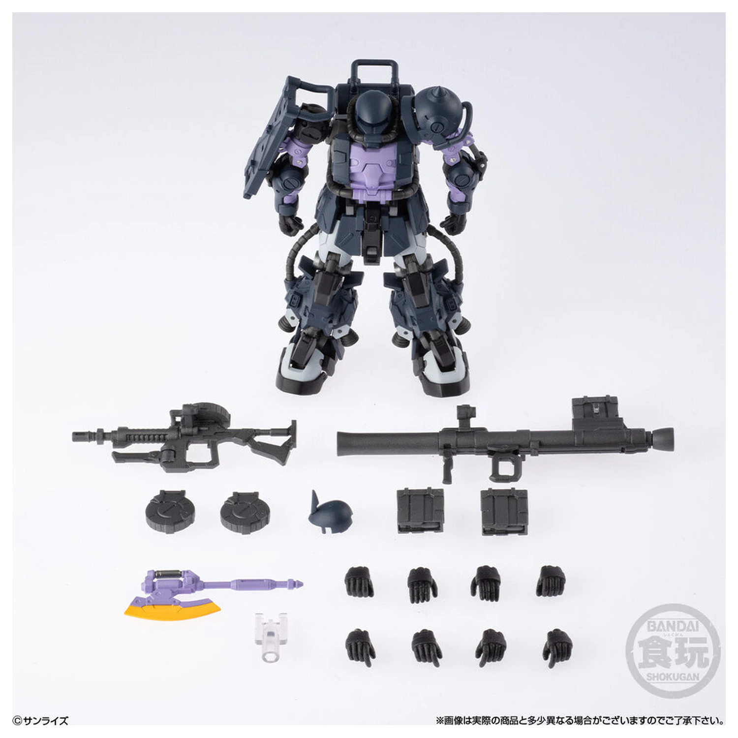 Gundam Artifact PRO High Mobility Zaku II Black Tri-Stars Specification figura 10cm fotografija proizvoda