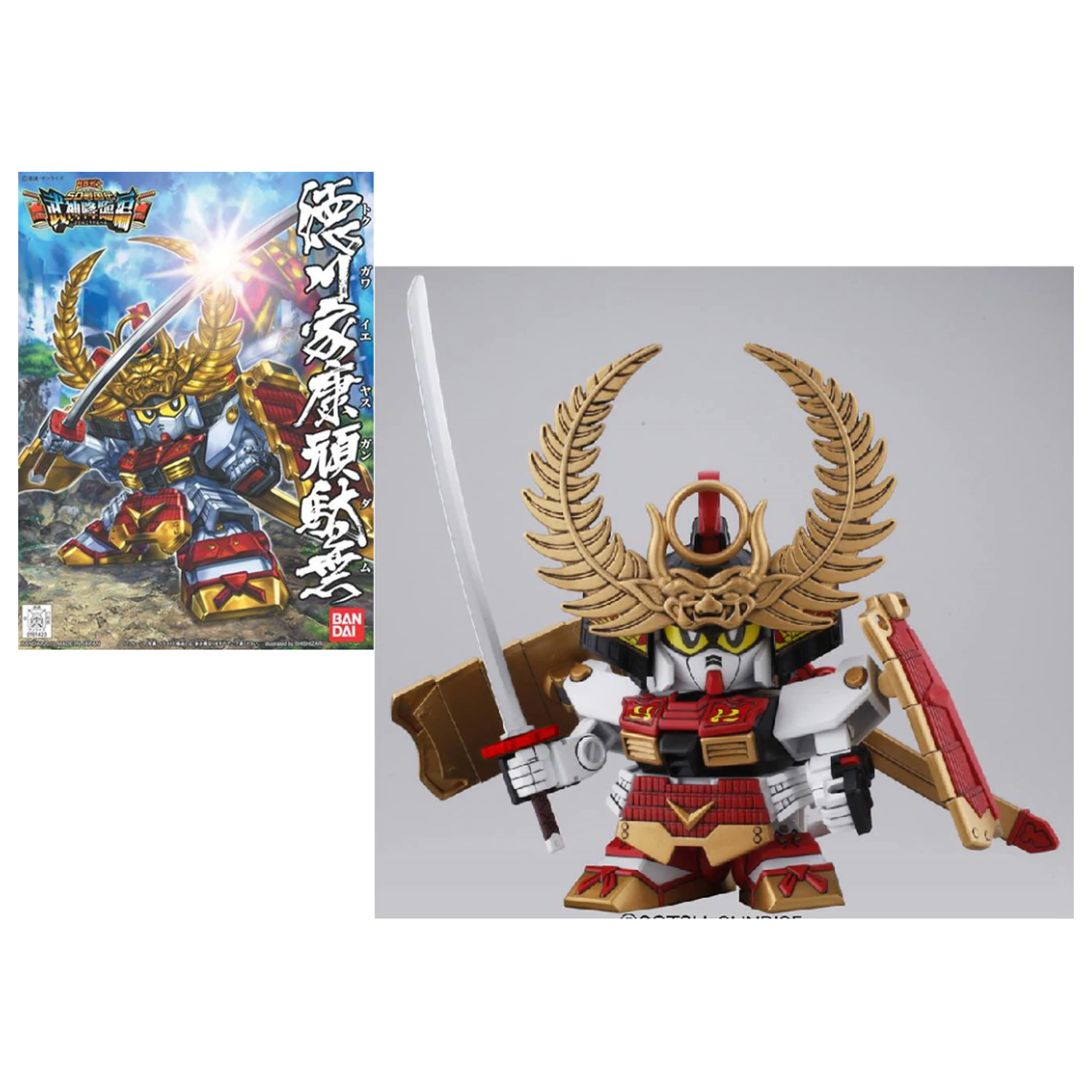 GUNDAM BB355 Tokugawa Ieyasu Gundam Model komplet fotografija proizvoda