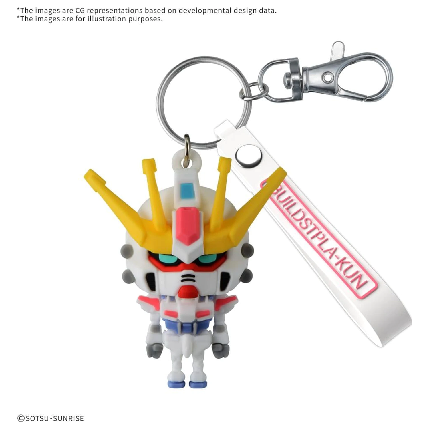 Gundam Build Stpla-kun 3D Gumena maskota privjesak za ključeve fotografija proizvoda