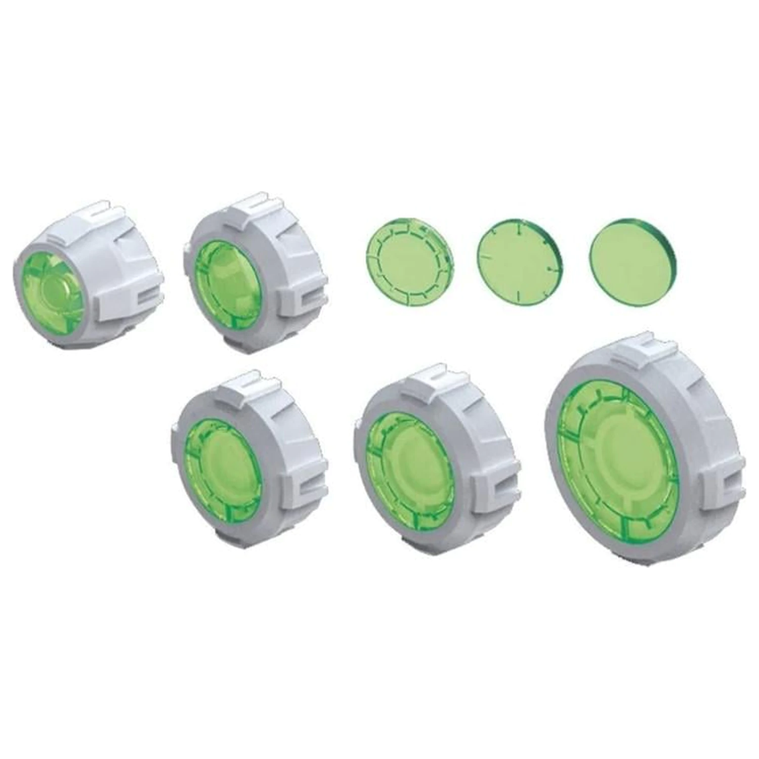 Gundam Builders Parts HD Sight Lens Green Model Kit paket dodataka fotografija proizvoda