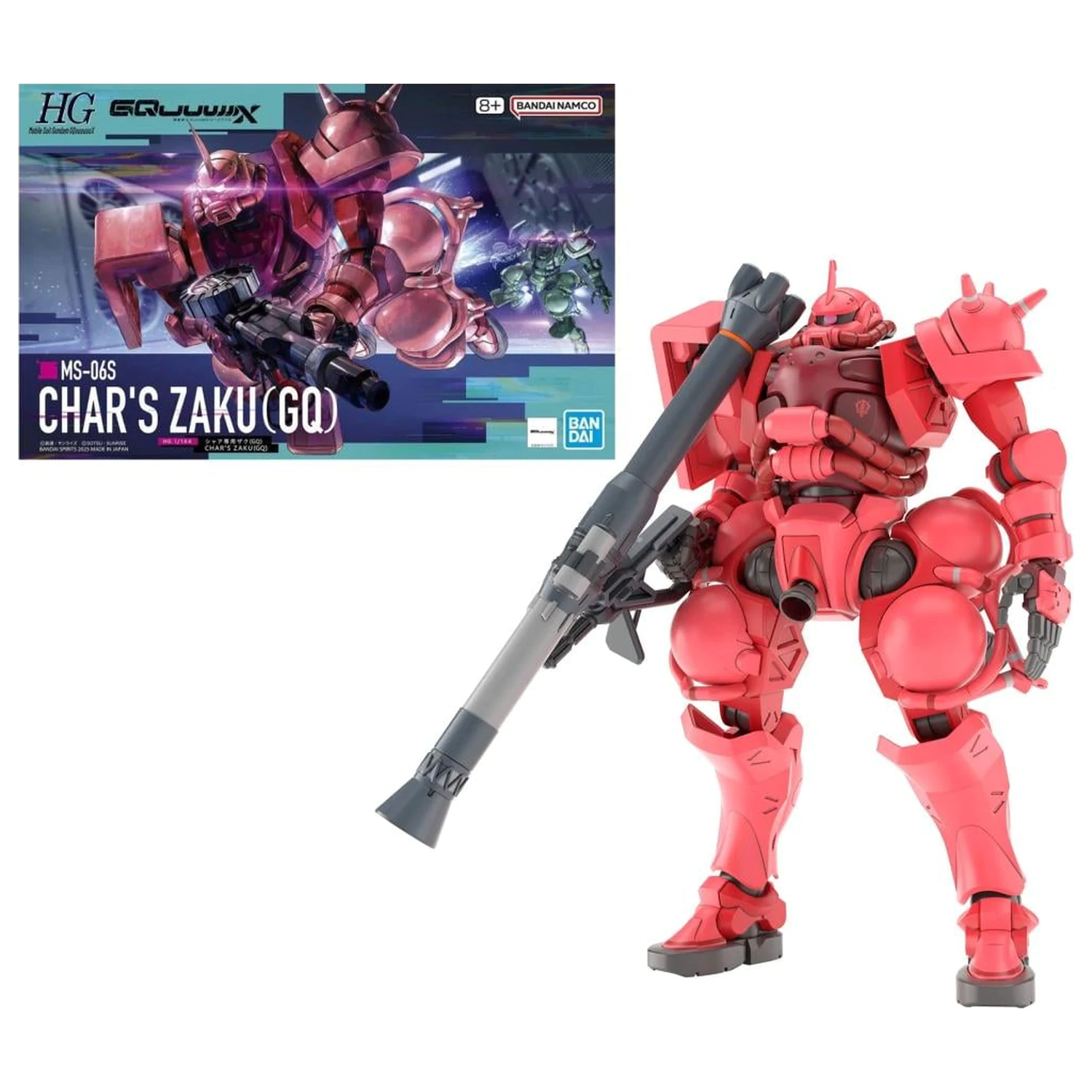 GUNDAM HG 1/144 Char's Zaku (GQ) komplet modela fotografija proizvoda