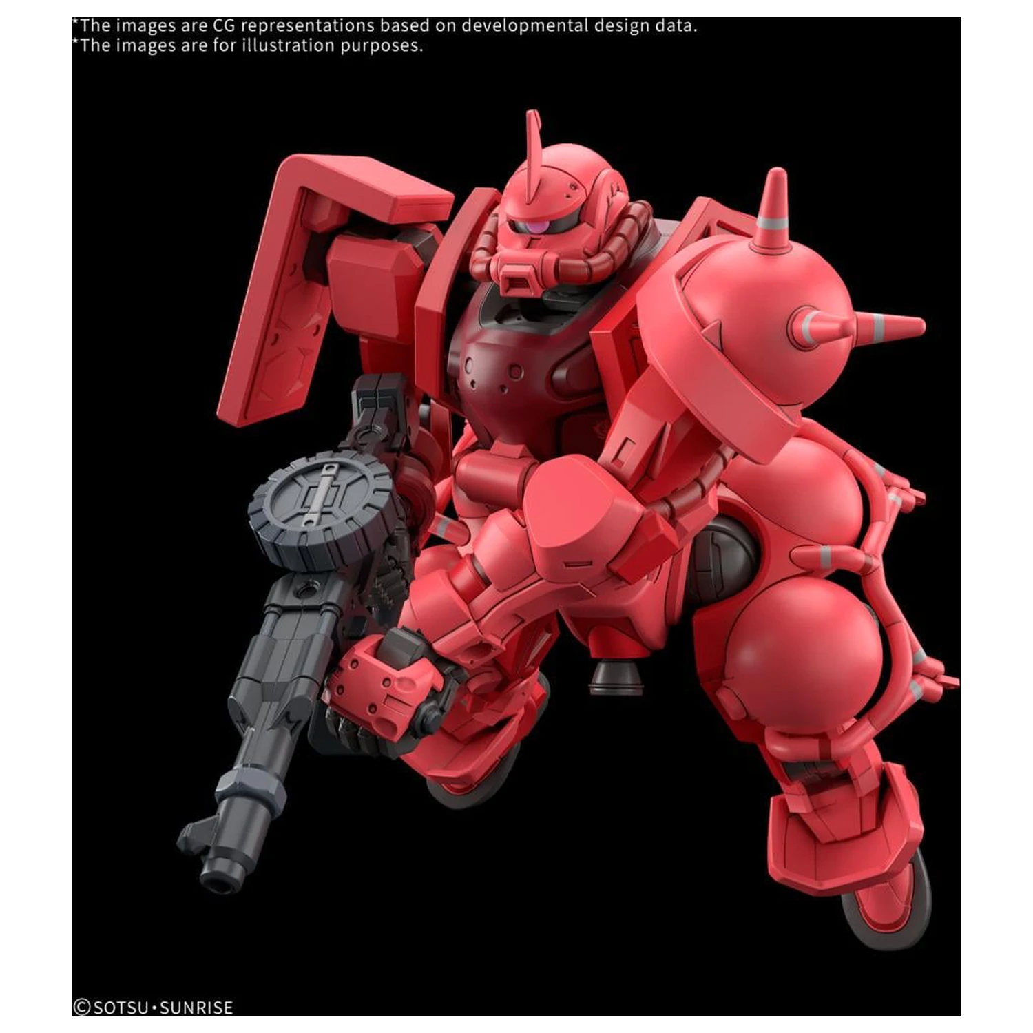 GUNDAM HG 1/144 Char's Zaku (GQ) komplet modela fotografija proizvoda