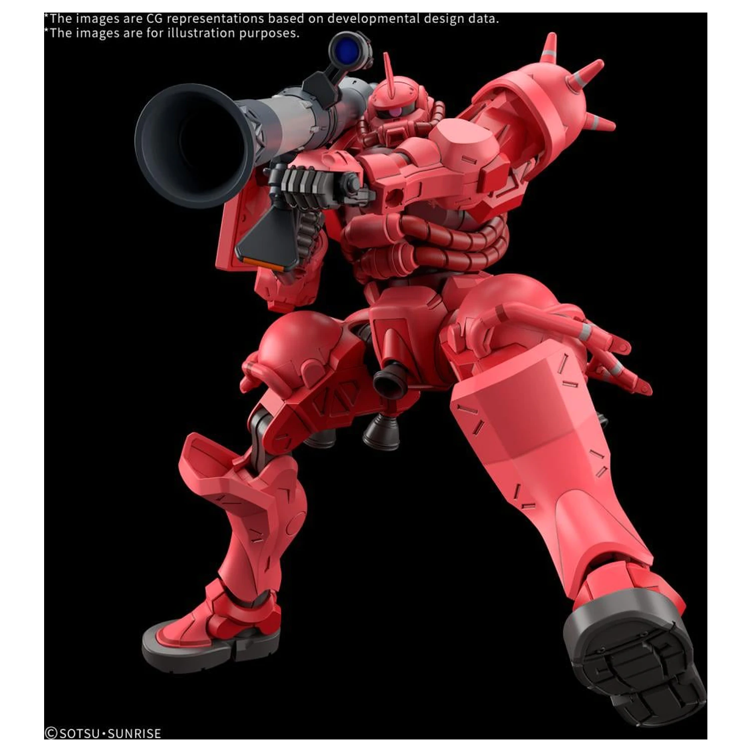 GUNDAM HG 1/144 Char's Zaku (GQ) komplet modela fotografija proizvoda