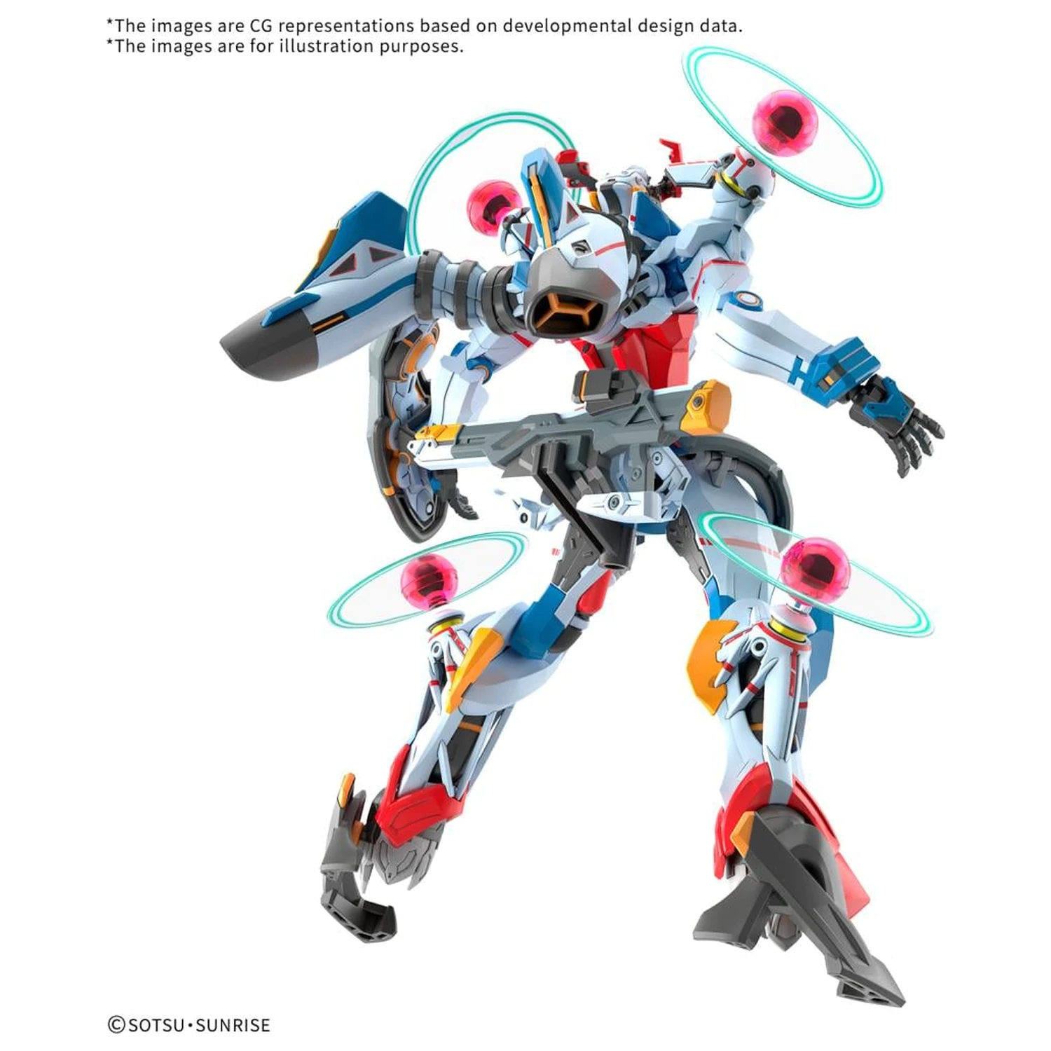 Gundam HG 1/144 GQuuuuuuX (Endymion Unit Awakened) komplet modela fotografija proizvoda