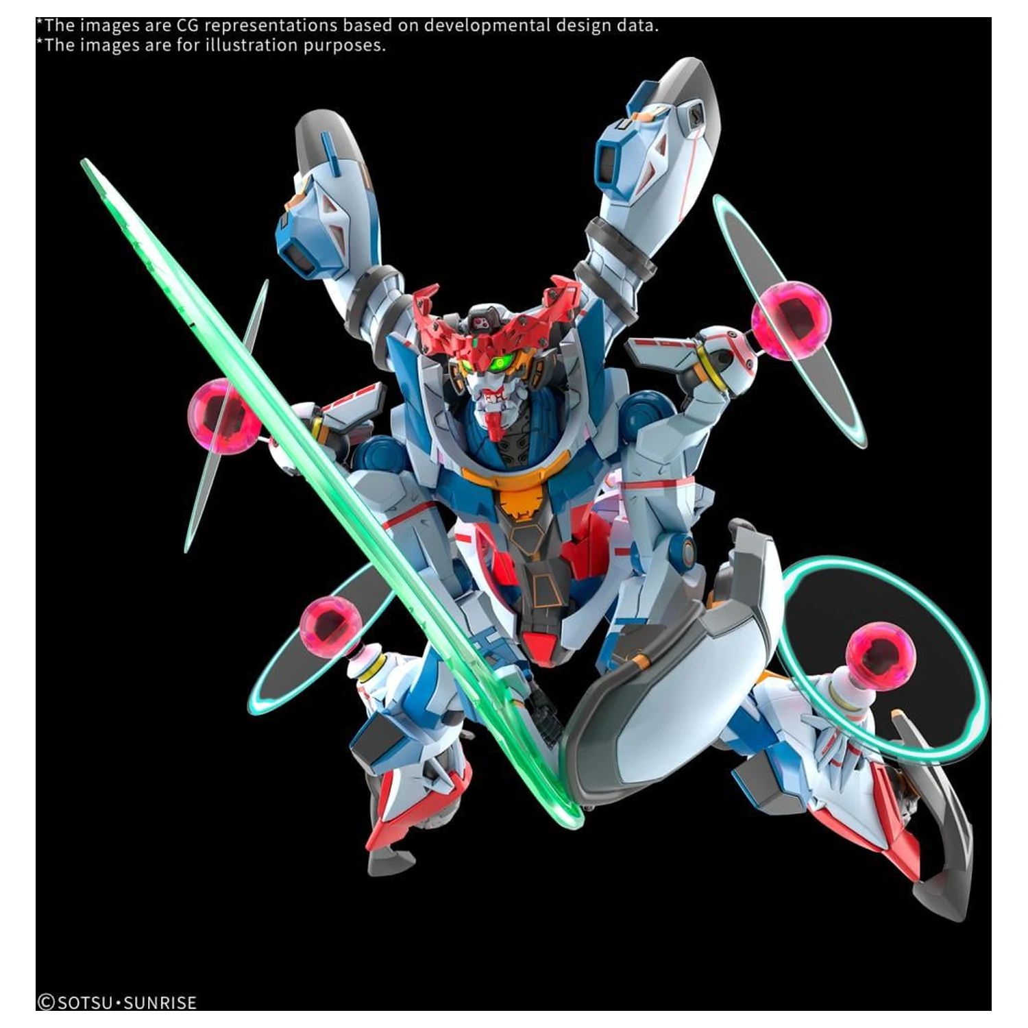 Gundam HG 1/144 GQuuuuuuX (Endymion Unit Awakened) komplet modela fotografija proizvoda