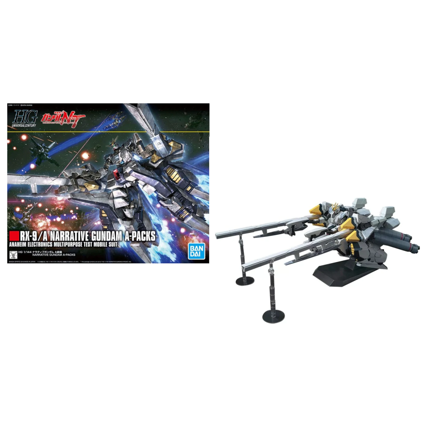GUNDAM HG 1/144 Narrative Gundam A-Packs Set modela fotografija proizvoda