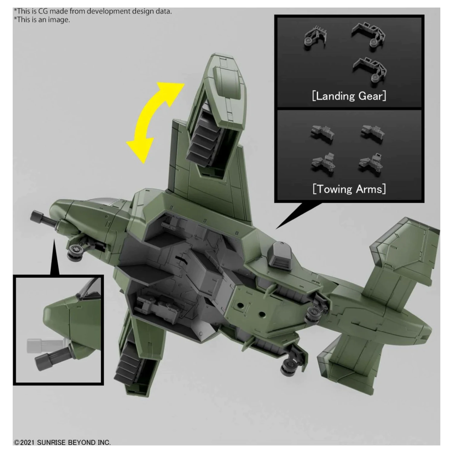 Gundam HG 1/72 V-33 Stork Carrier Set modela fotografija proizvoda