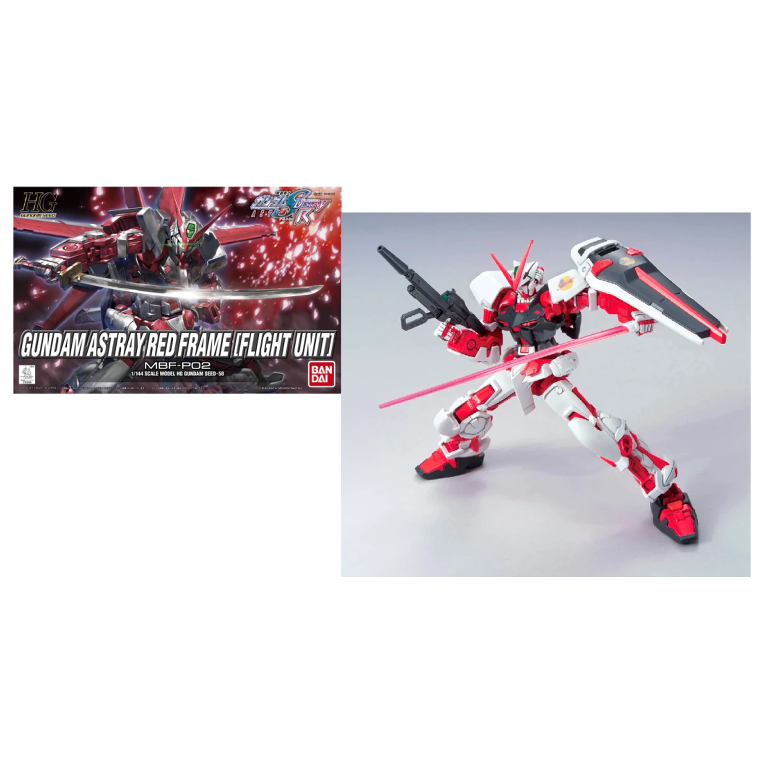 Gundam HG Gundam Astray Red Frame Flight Unit 1/144 komplet modela fotografija proizvoda