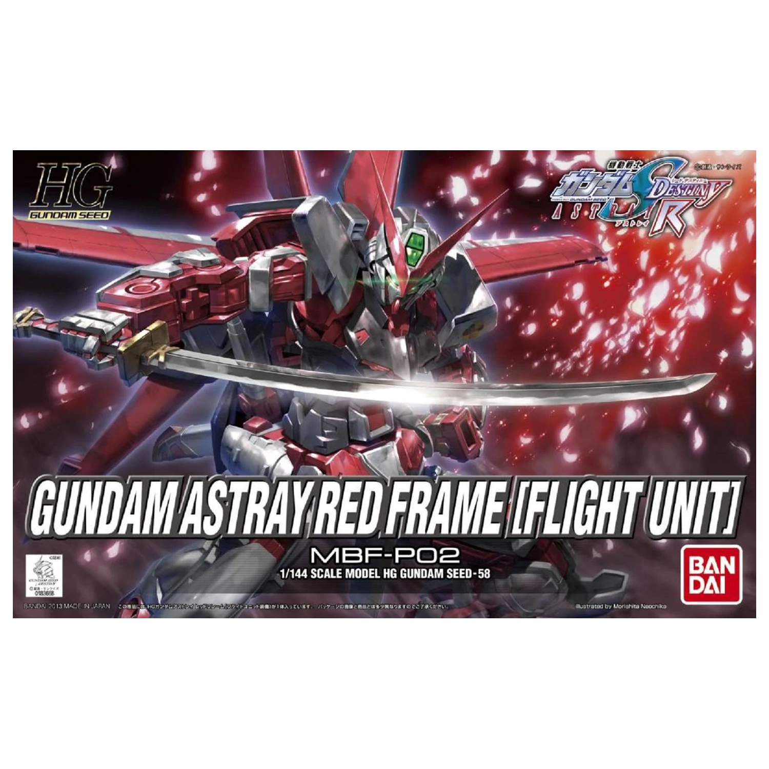 Gundam HG Gundam Astray Red Frame Flight Unit 1/144 komplet modela fotografija proizvoda