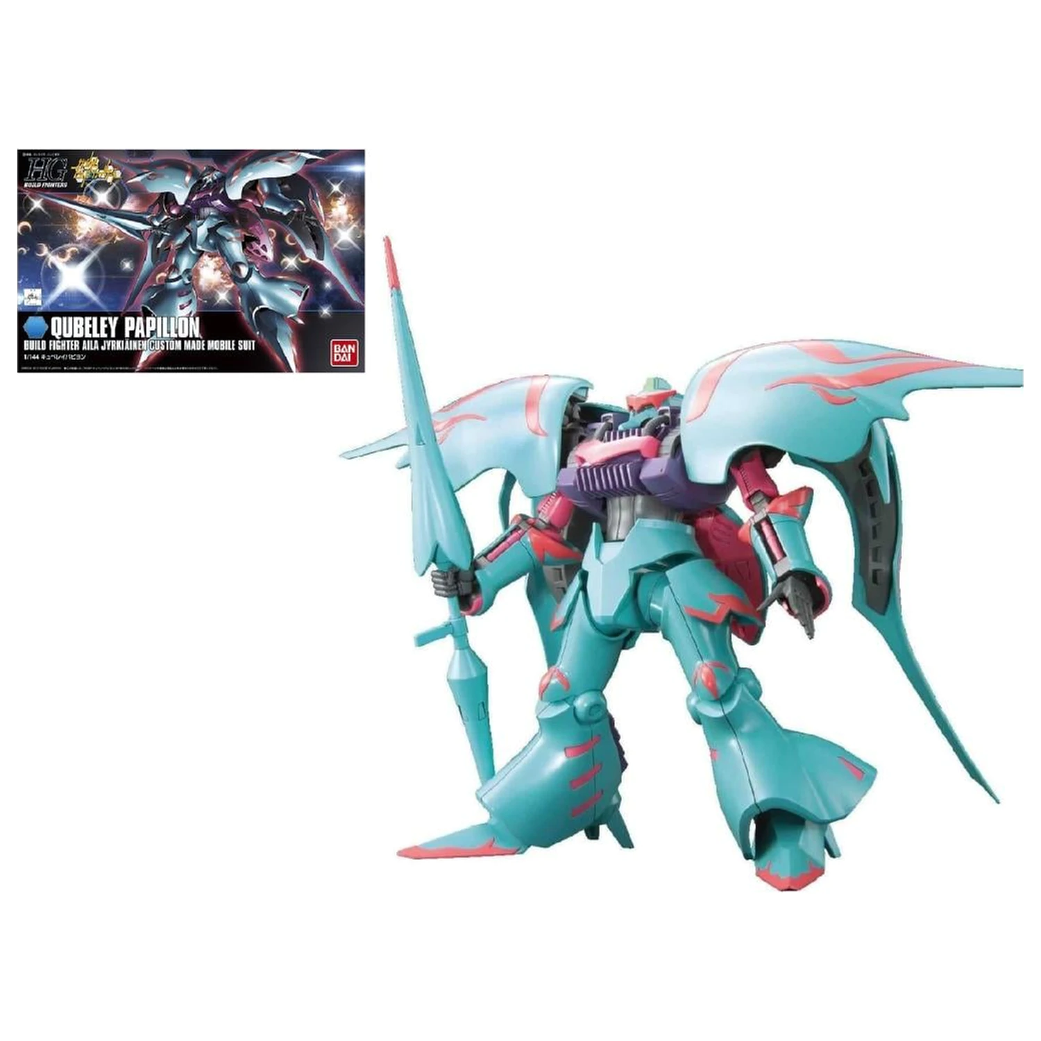 GUNDAM HGBF 1/144 Qubeley Papillon Model Komplet fotografija proizvoda