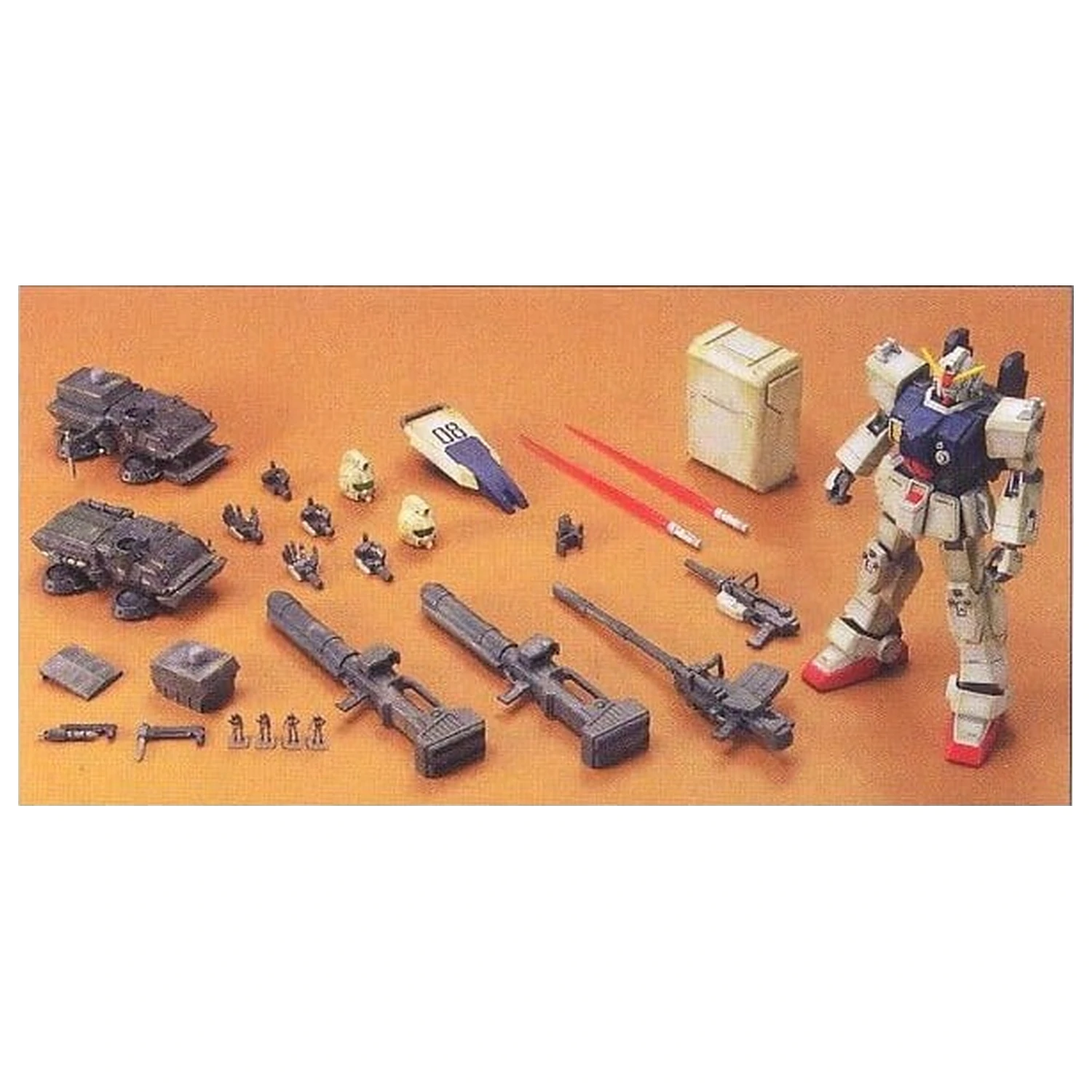 Gundam HGUC 1/144 RX-79(G) Gundam The Ground War Set komplet fotografija proizvoda