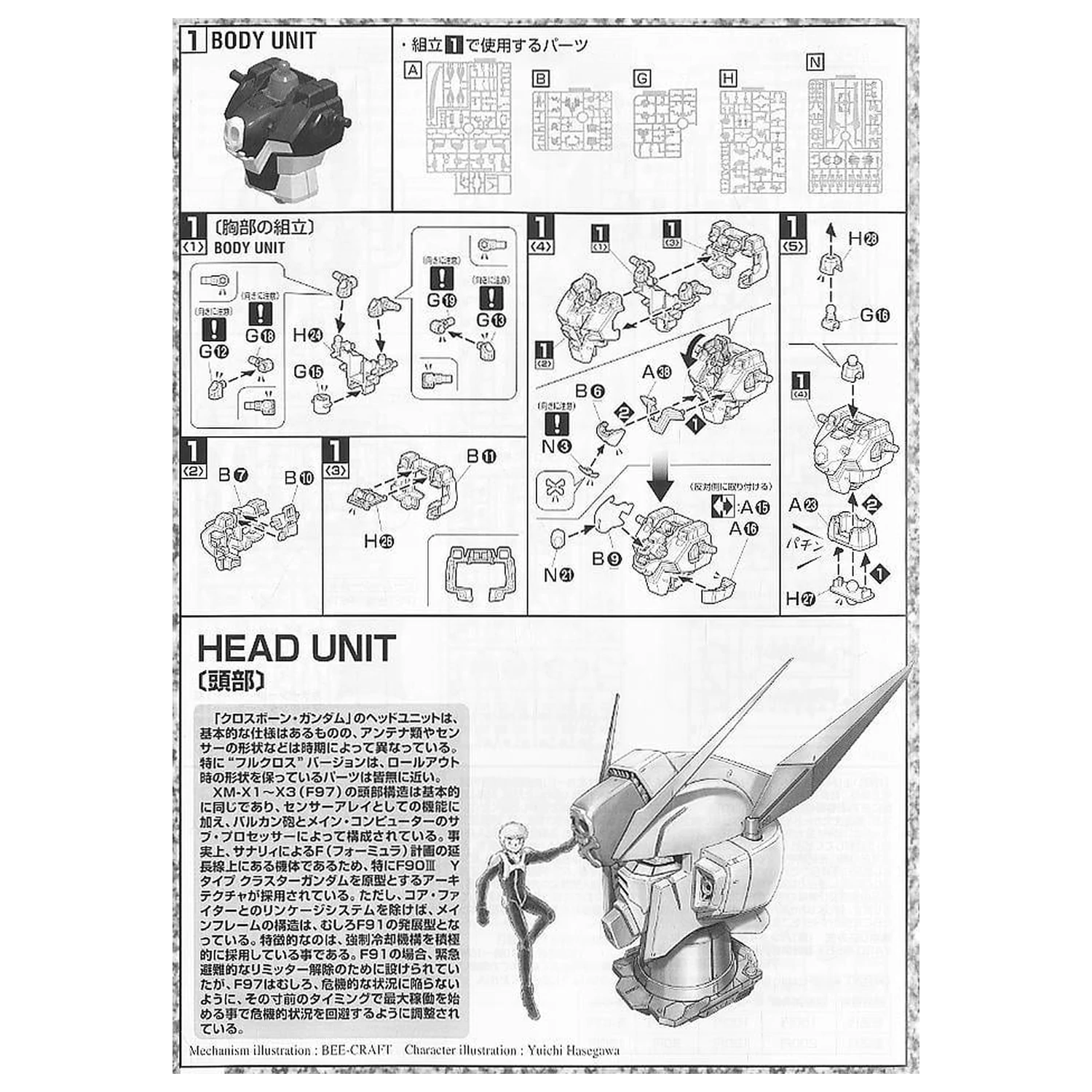 GUNDAM MG 1/100 Crossbone Full Cloth Gundam Komplet modela fotografija proizvoda