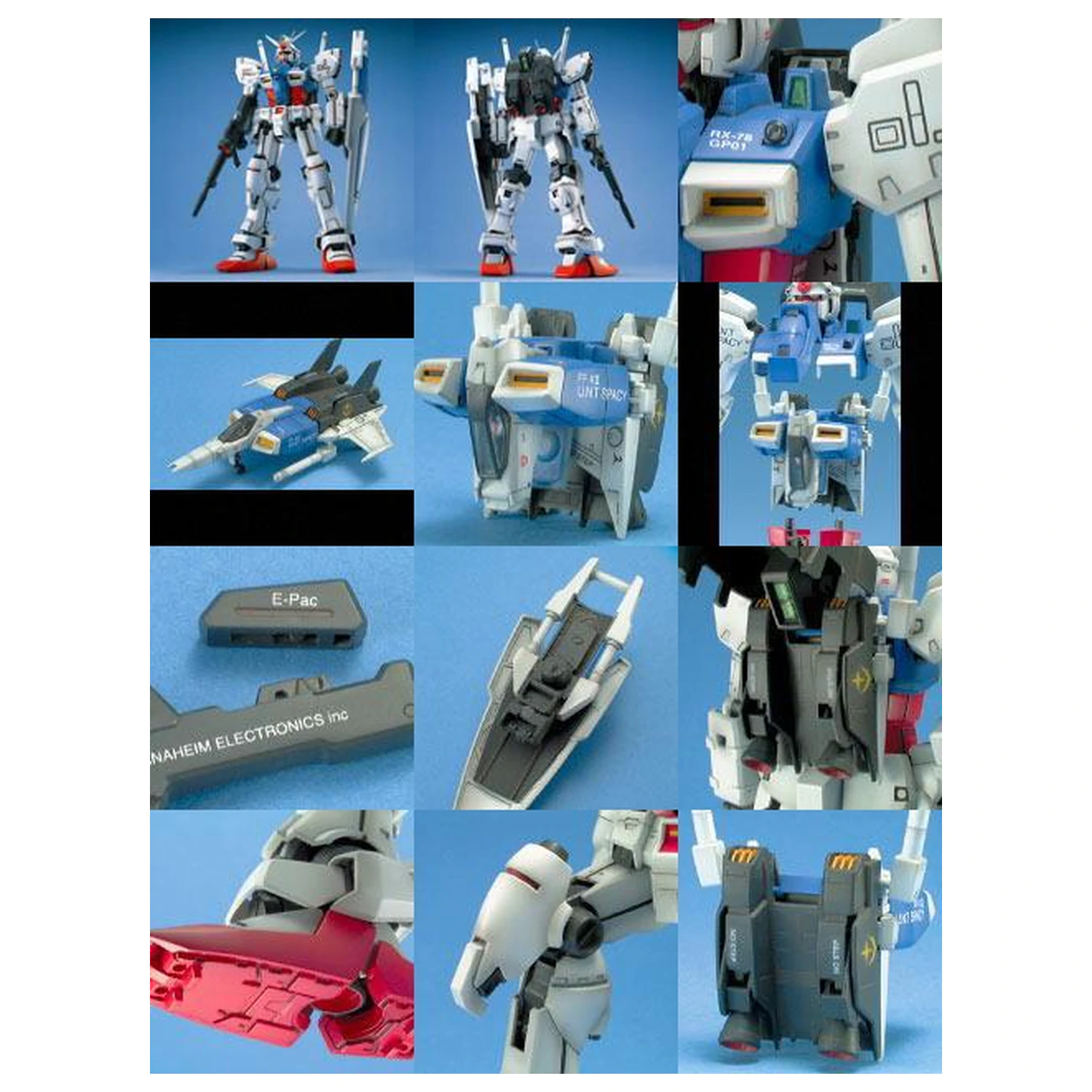Gundam MG 1/100 Gundam GP01 komplet modela fotografija proizvoda