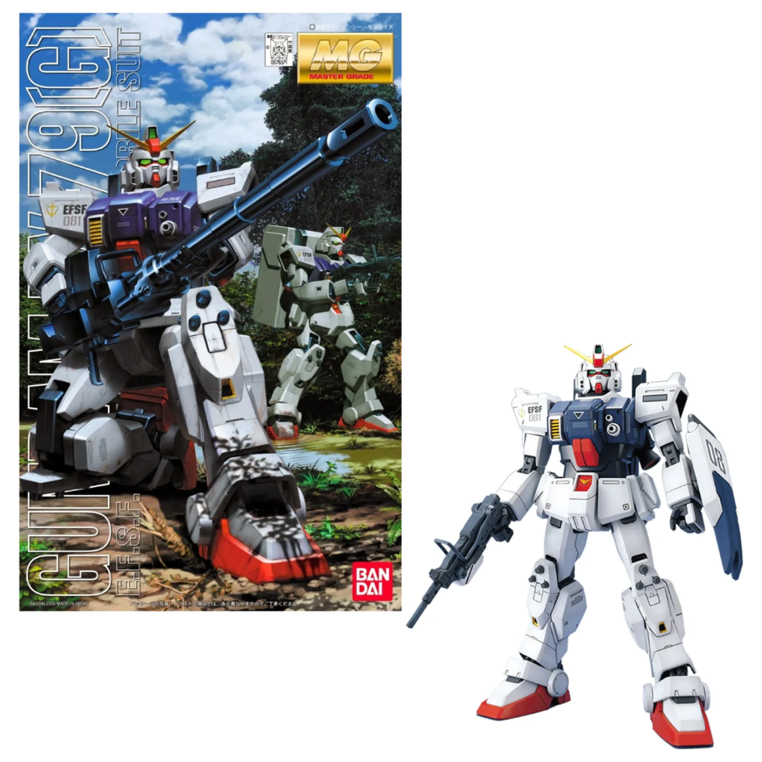 Gundam MG 1/100 Gundam RX-79(G) Set modela fotografija proizvoda