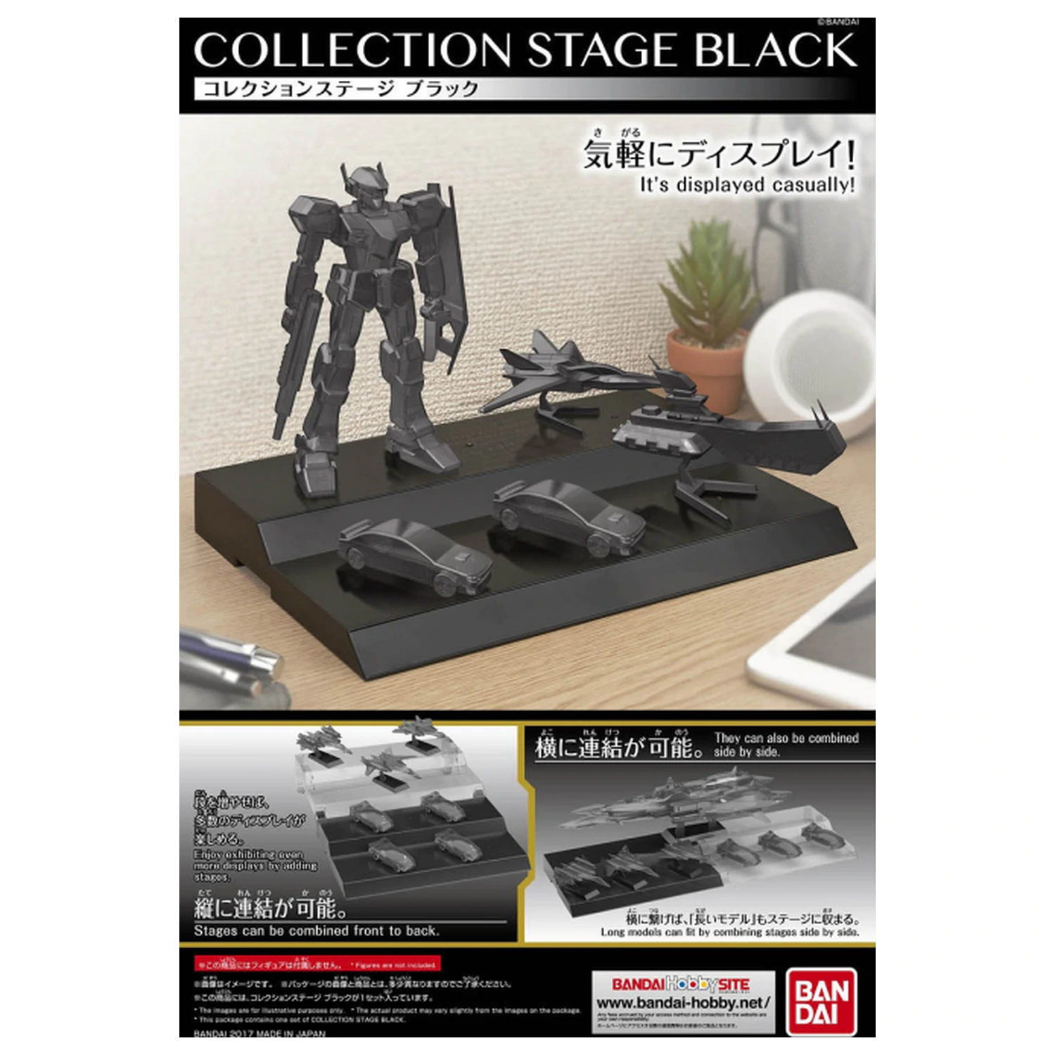 Gundam Model Kit Collection Stage Crna fotografija proizvoda