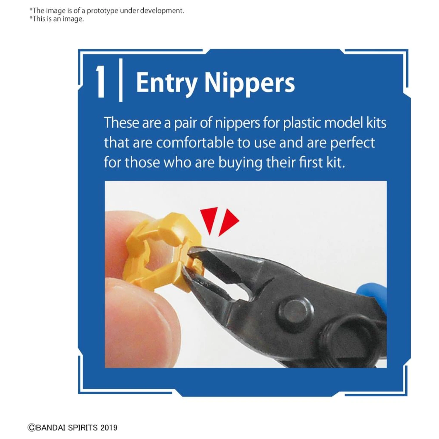 Gundam Nipper Bandai Spirits Entry Tool Set Model Kit fotografija proizvoda