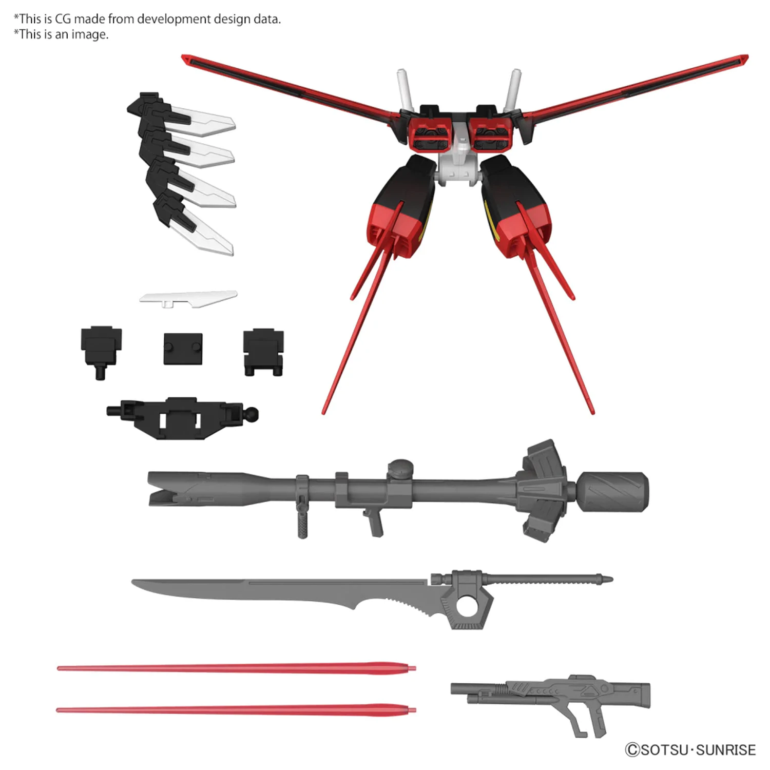 GUNDAM Option Parts Set Gunpla 01 (Aile Striker) Model Kit fotografija proizvoda