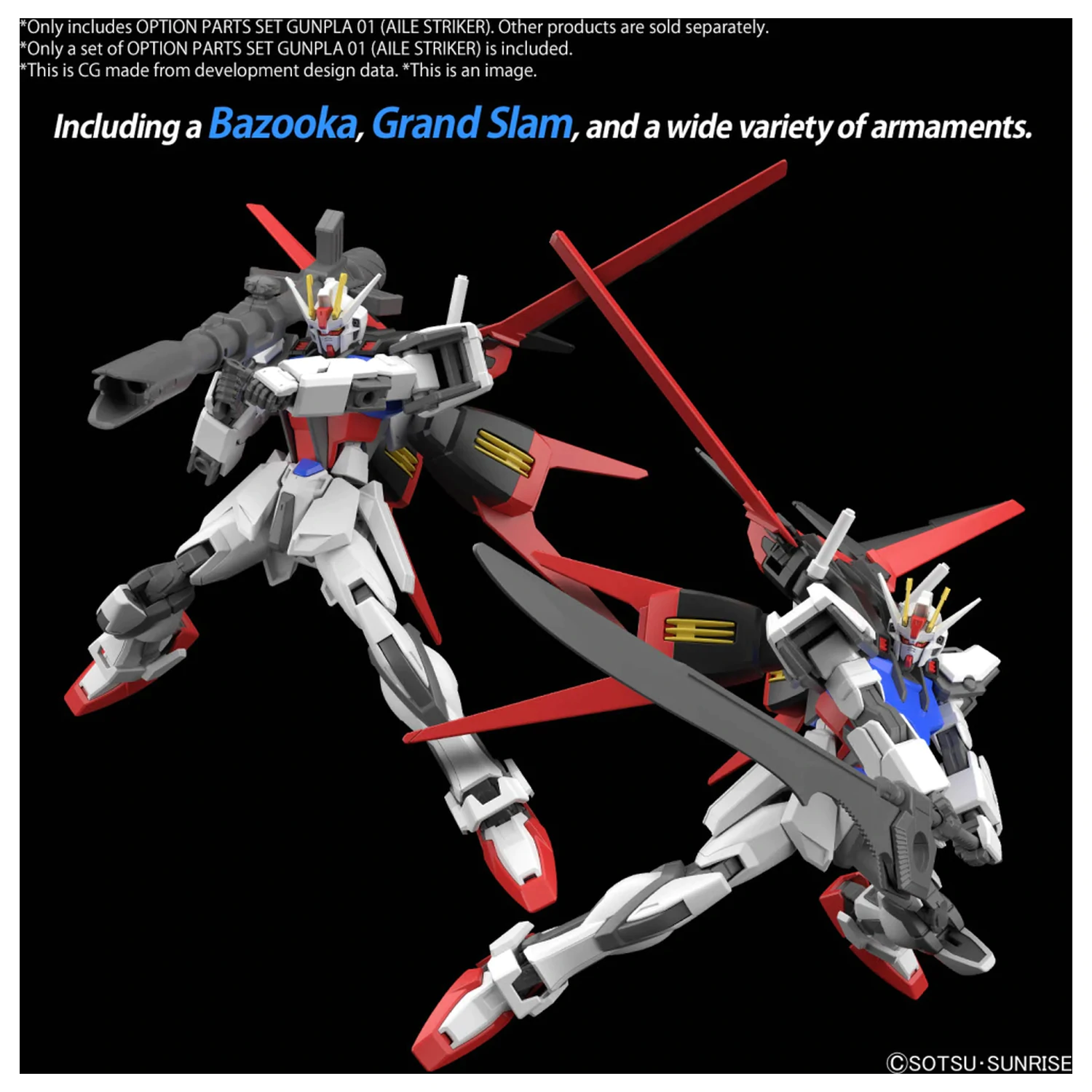 GUNDAM Option Parts Set Gunpla 01 (Aile Striker) Model Kit fotografija proizvoda