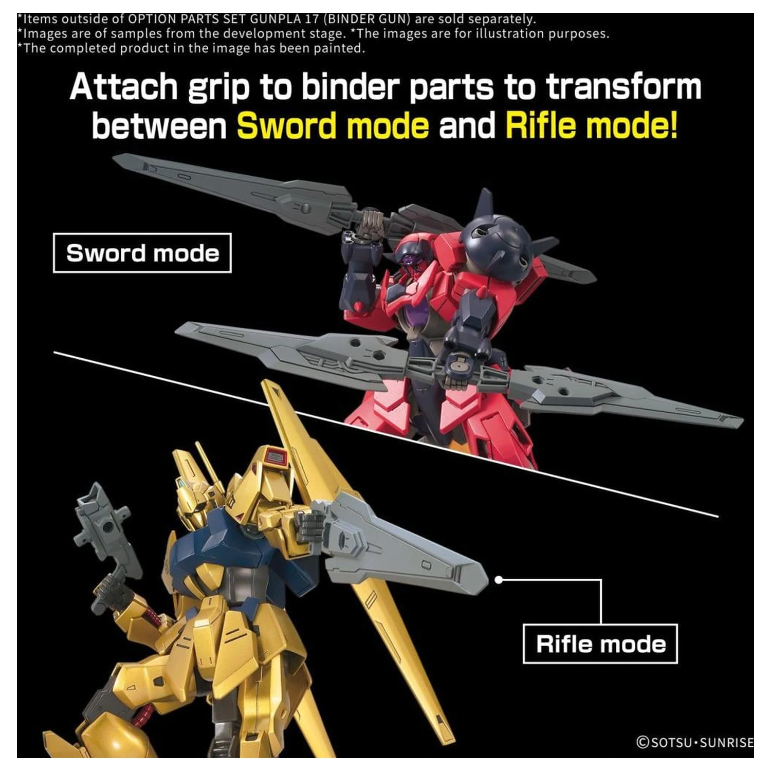 Gundam Option Parts Set Gunpla 17 (Binder Gun) Model Kit fotografija proizvoda