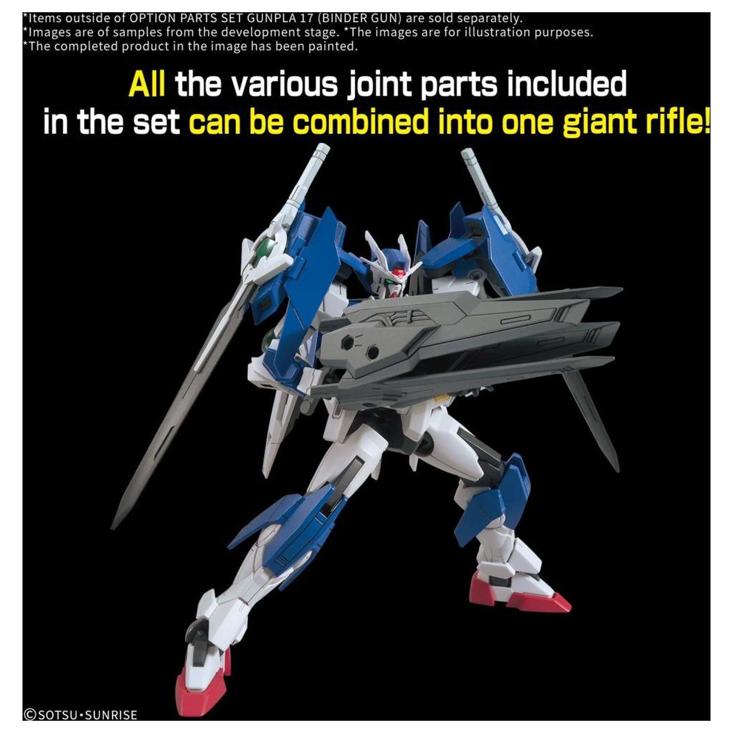 Gundam Option Parts Set Gunpla 17 (Binder Gun) Model Kit fotografija proizvoda
